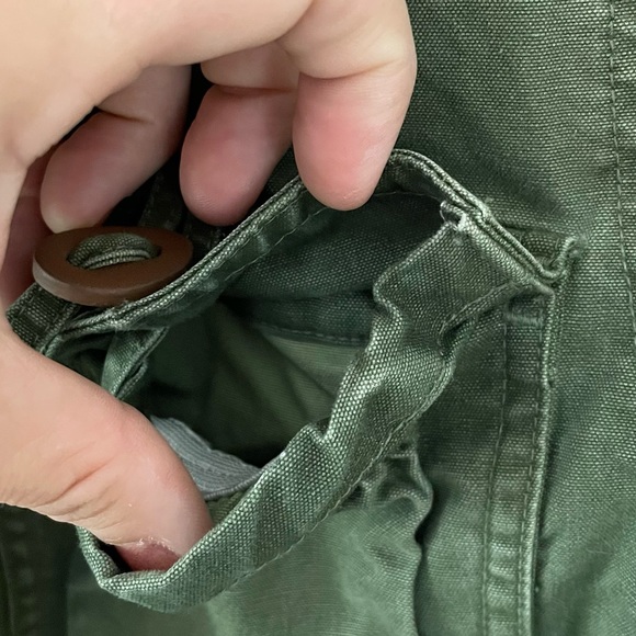 J. Crew Army Green Full Zip and Snap Closure Utility Jacket with Pockets Size M - Picture 10 of 14